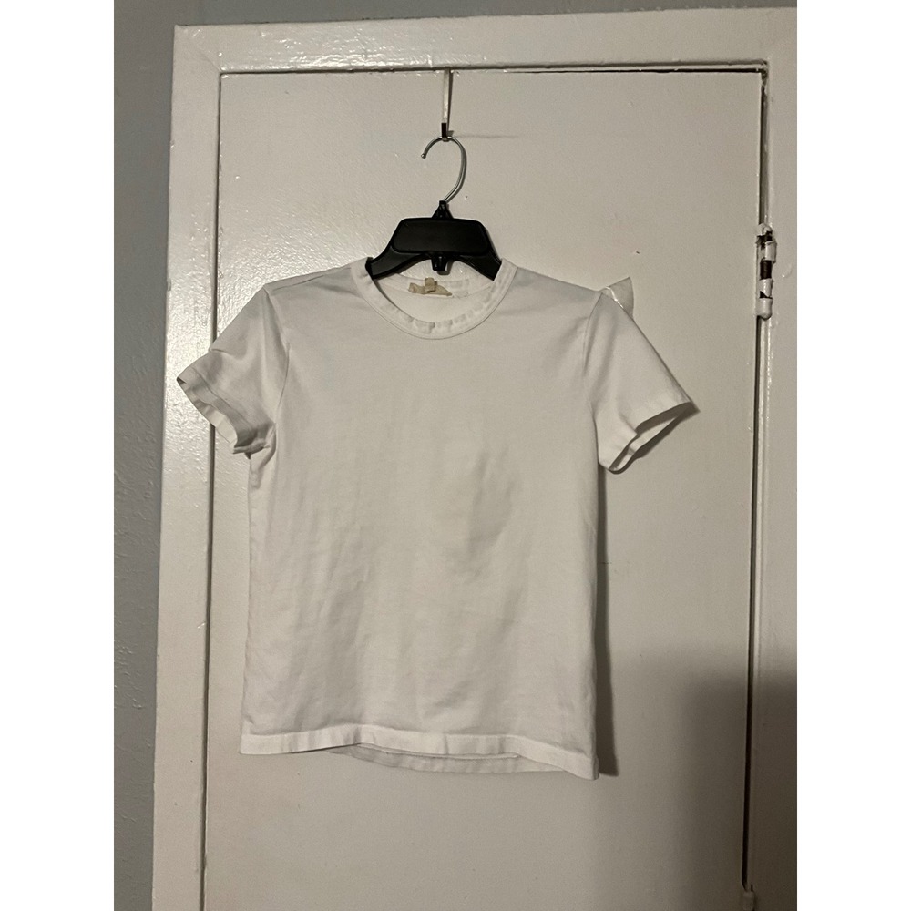 Madewell Womens XXS White Short Sleeve Cotton Crewneck T-Shirt Basic Tee